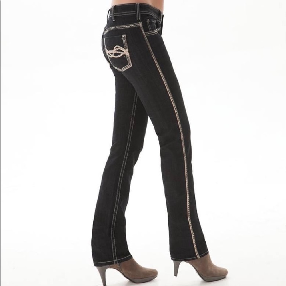 Golden Straight Denim